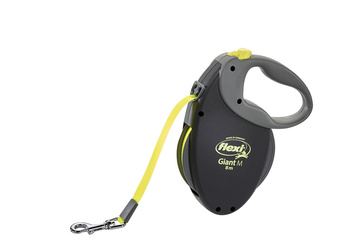 FLEXI Smycz automatyczna dla psa GIANT NEON taśma M 8m