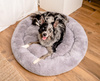 MIMIKO Pets Legowisko Shaggy okrągłe XXL 100cm szare