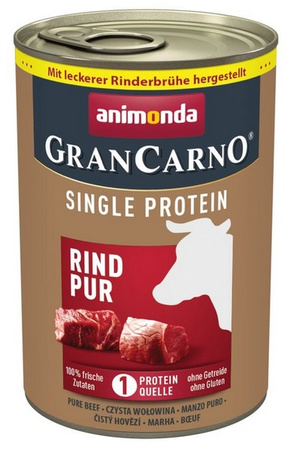 Animonda GranCarno Single Protein Wołowina puszka 400g