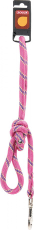 Zolux Smycz dla psa nylonowy sznur 13mm/ 2m kol. różowy