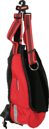 Zolux Pas regulowany do biegania z miejscem na bidon MOOV kol. czerwony