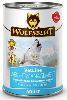 Wolfsblut Dog VetLine Weight Management - indyk i bataty puszka 395g