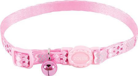 Zolux Obroża regulowana dla kota nylonowa ETHNIC kol. różowy
