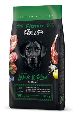 Fitmin Dog For Life Adult Lamb & rice 12kg