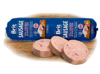 BRIT PREMIUM SAUSAGE 800g CHICKEN&FISH /12