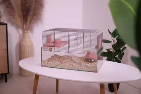 ZOLUX Klatka dla małych gryzoni Panas Colour 50 kol. różowy