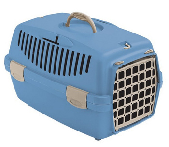 ZOLUX Transporter dla psa, kota GULLIVER 1 plastikowe drzwi kol. niebieski