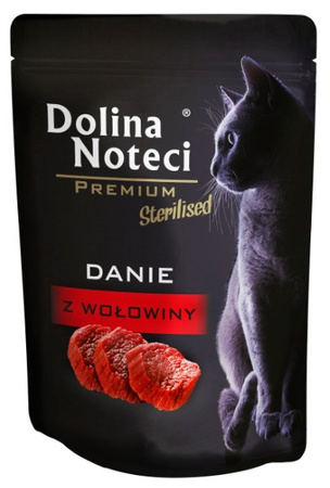 Dolina Noteci Premium Kot Sterilised Danie z wołowiny saszetka 85g