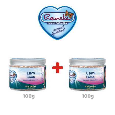 Renske Dog Healthy Mini Treat Lamb - 1+1 gratis - przysmaki z jagnięciny dla psa (2x100g)