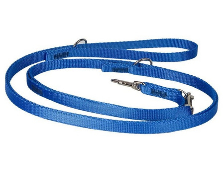 CHABA Smycz taśma regulowana - 25mm x 130/260cm niebieska