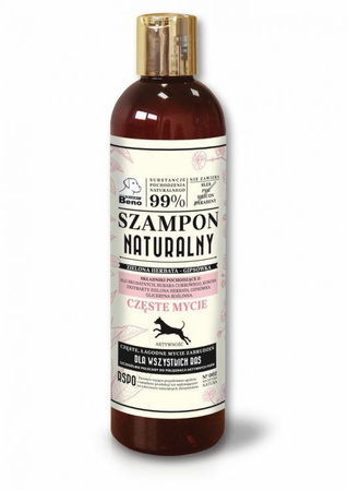 SUPER BENO SZAMPON NATURALNY CZĘSTE MYCIE z zieloną herbatą 300ml