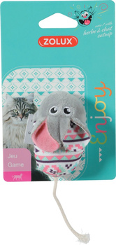 Zolux Zabawka dla kota mysz KALI kol. szary 14,5 cm