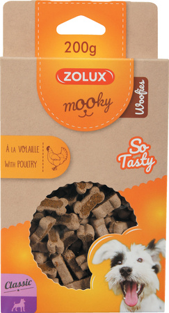Zolux Przysmak dla psa MOOKY Classic WOOFIES z kurczakiem 200 g