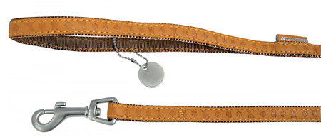 ZOLUX Smycz dla psa Mac Leather S 15mm/1.2m - kol. żółty