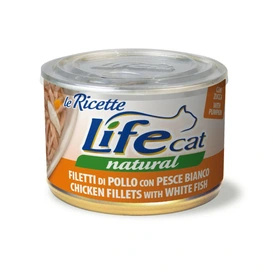 LIFE CAT pusz.150g CHICKEN + WHITE FISH LA RICETTE /24
