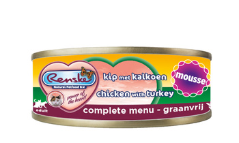Renske Cat fresh meat chicken with turkey - kurczak z indykiem, pełnoporcjowa, mus (70g)