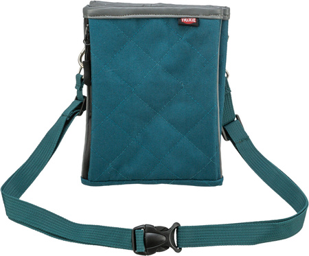 Twin, torebka na przysmaki, dla psa, petrol, 15 × 18 × 2.5 cm