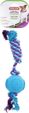 ZOLUX Zabawka dla psa piłka kauczukowa ze sznurem 7,5 cm