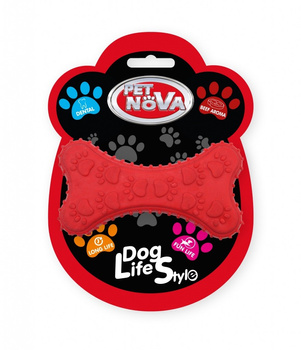 PET NOVA TPR DENTBONE RED 10,5cm   /10