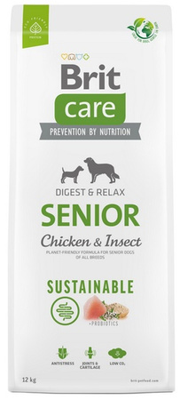 BRIT CARE PIES 12kg SENIOR CHICKEN &      INSECT SUSTAINABLE*
