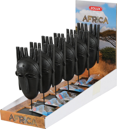 Zolux Ozdoba do akwarium maska męska AFRICA M 7,7x4,6x19,5 cm