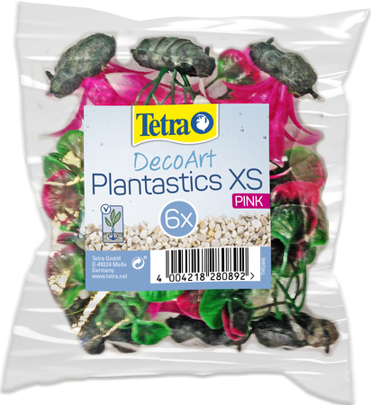 TETRA DecoArt Plantastics XS Pink 6 szt., sztuczne rośliny akwariowe