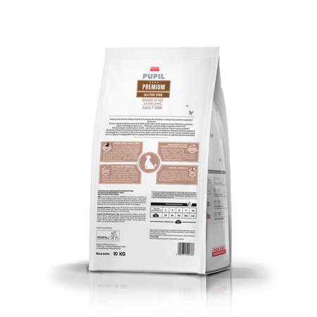 Karma sucha dla psa PUPIL Premium MINI bogata w gęś z ryżem i aronią 10 kg