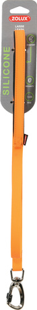 Zolux Smycz dla psa silikonowa 15 mm kol. pomarańczowy