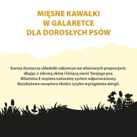 Karma mokra dla psa PUPIL Premium bogata w kurczaka z wątróbką 850 g