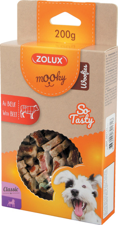 Zolux Przysmak dla psa MOOKY Classic WOOFIES z wołowiną 200 g