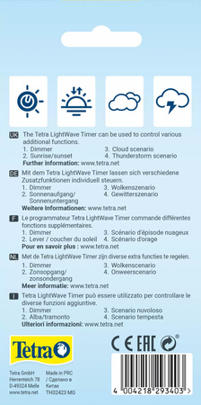 Tetra LightWave Timer regulator światła różne scenariusze oświetlenia