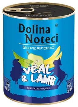 Dolina Noteci Superfood Pies Cielęcina i jagnięcina puszka 800g