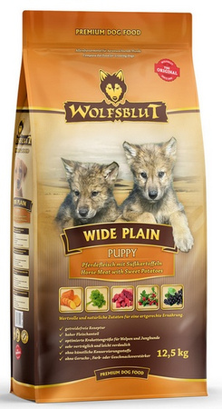 Wolfsblut Dog Wide Plain Puppy - konina i bataty 12,5kg
