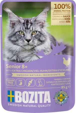 Bozita Cat Senior 8+ Kurczak w sosie saszetka 85g