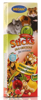 Megan Sticks dla gryzoni owocowo-orzechowe 2szt [ME163]