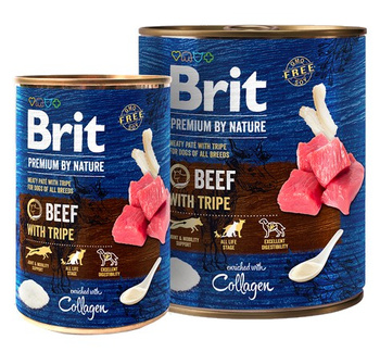 Brit Premium By Nature Beef & Tripe puszka 400g