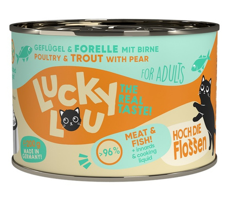 Lucky Lou Lifestage Adult Drób i pstrąg puszka 200g
