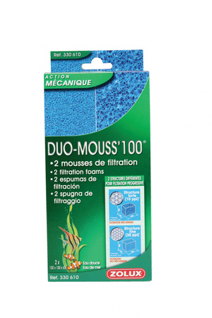 Zolux Wkład filtracyjny gąbka 2 szt. Duo-Mouss 100