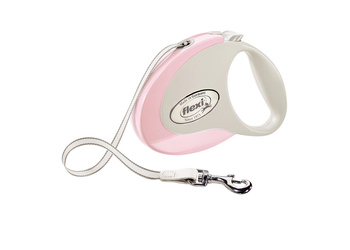 Flexi Smycz automatyczna dla psa Style M taśma 5 m kol. różowy