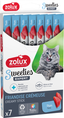 ZOLUX Przysmak kremowy dla kota SWEETIES z tuńczykiem 14g x7