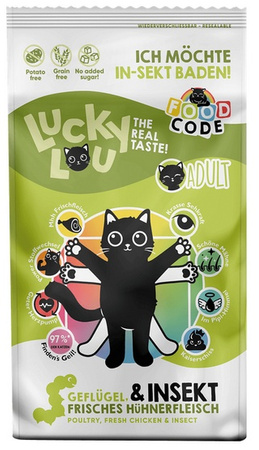 Lucky Lou Food Code Lifestage Adult Drób & Owady 340g