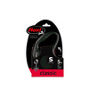 FLEXI Smycz automatyczna dla psa NEW CLASSIC linka S 5m czarna