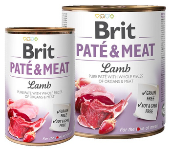 Brit Pate & Meat Dog Lamb puszka 800g