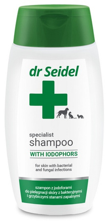 Dr Seidel Szampon dla psów Jodoforowy (również dla kotów i fretek) 220ml