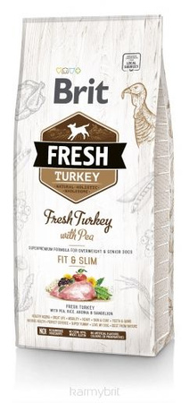 Brit Fresh Dog Adult Light Turkey & Pea 12kg