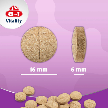 8in1 Vitality Multiwitaminy dla psów małych ras - 70tb