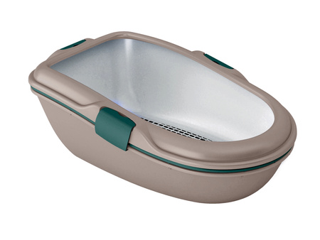 ZOLUX Kuweta dla kota FURBA MAXI z sitkiem 47x69,5x26 cm kol. brąz-zielony