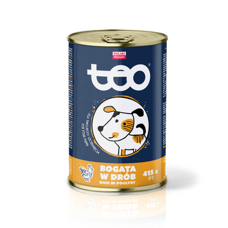 Karma mokra dla psa TEO Junior bogata w drób 415 g