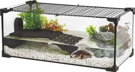 ZOLUX Aquaterrarium dla żółwi wodnych KARAPAS AQUA PRO 50x25x20 czarne