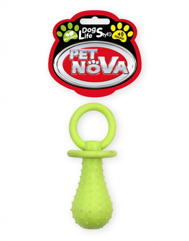 PET NOVA TPR PACIFIER YELLOW 14cm    /10